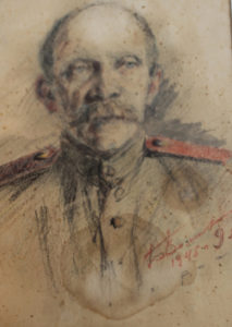 Карандашный портрет В. И. Чиркина, нарисованный Б. В. Волковым 9 мая 45-го года