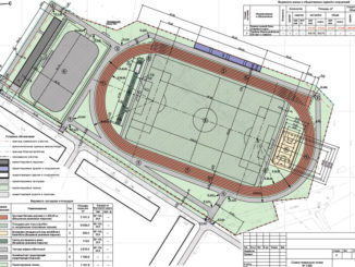 Генеральный план земельного участка под стадион