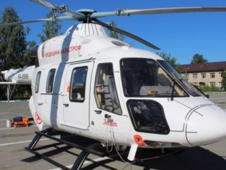 Вертолет доставил первого пациента из Каслинского района в Челябинск