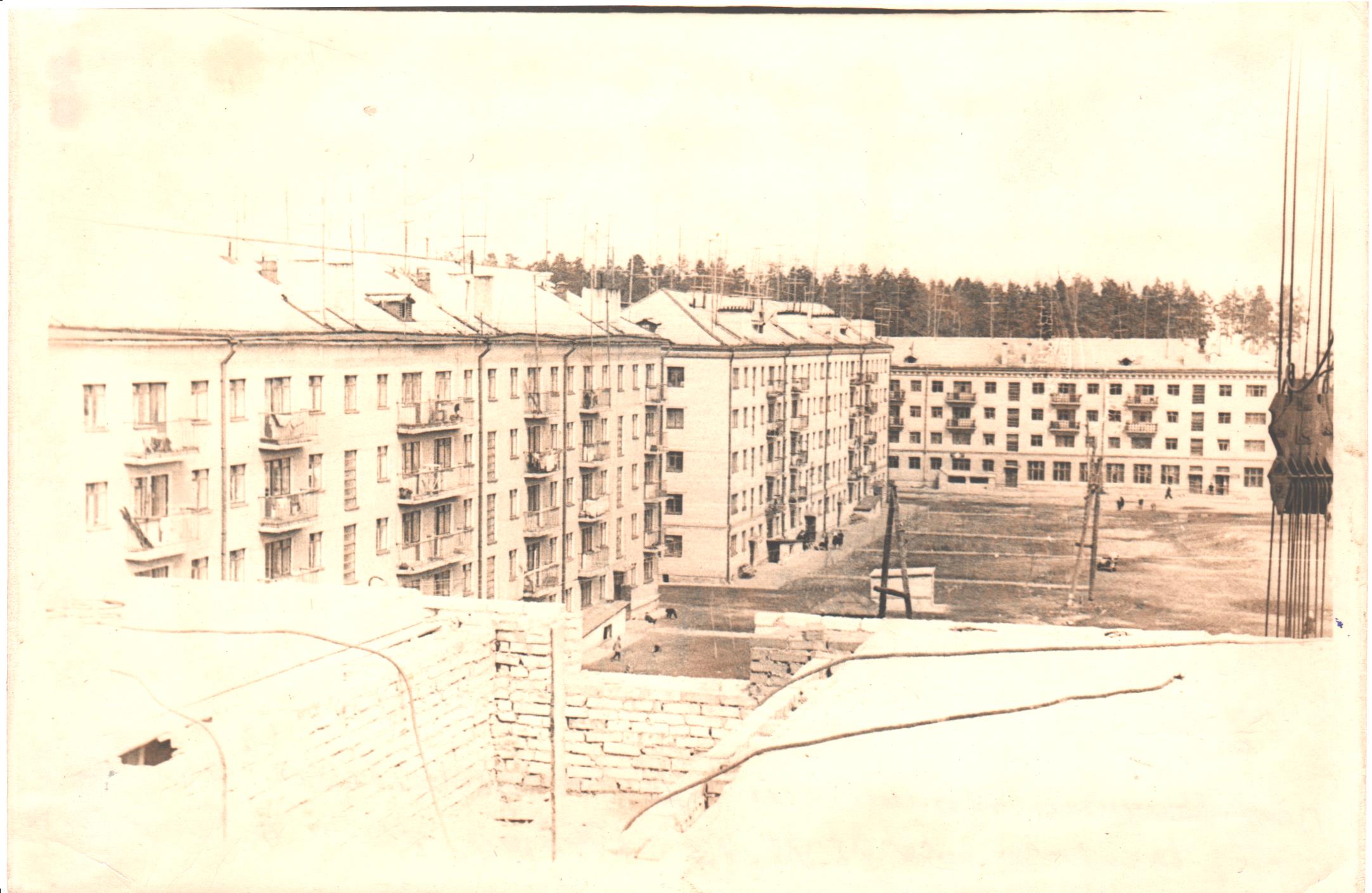 Многоквартирные дома по ул. Стадионной. Фото Б.Н. Доценко 1969г.